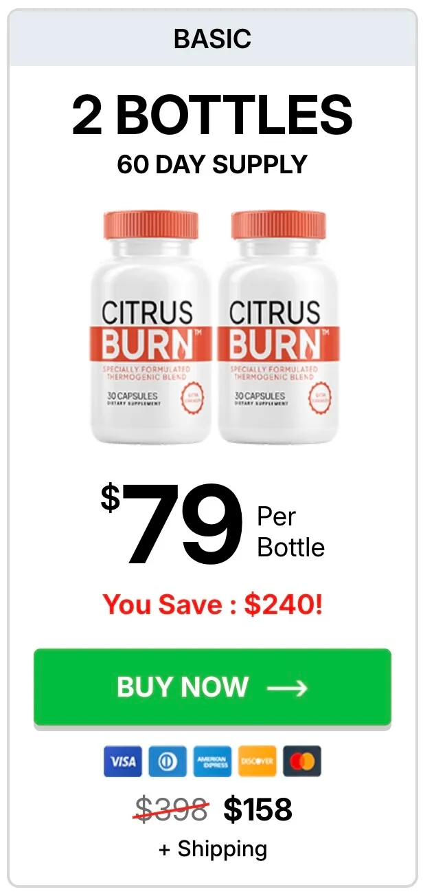CitrusBurn 30 day supply two bottle option